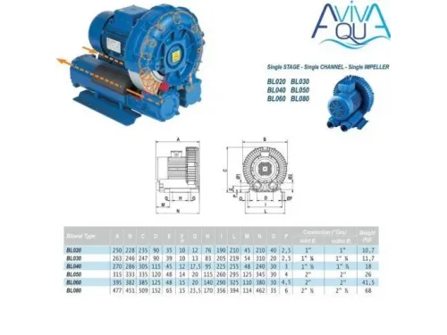 Компрессор одноступенчатый AquaViva 050 (BL050001M1500)