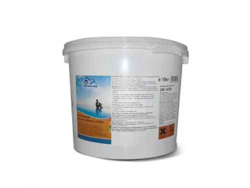 Многофункциональные 3 в 1 медленнорастворимые стаб. таблетки хлора 80%,  200гр., 50 кг, Chemoform