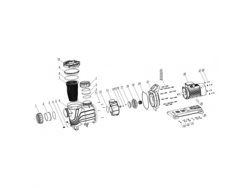 Насос (85 м3/ч, 5.5 кВт/ч, 380В) Pool King SLP750