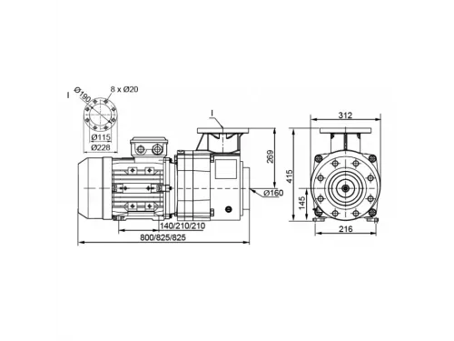 Насос (117 м3/ч, 8.6 кВт/ч, 380В) Pool King BTP-10AN