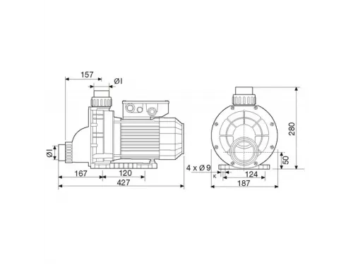 Насос (15.6 м3/ч, 1.1 кВт/ч, 220В) Pool King BTP-1100