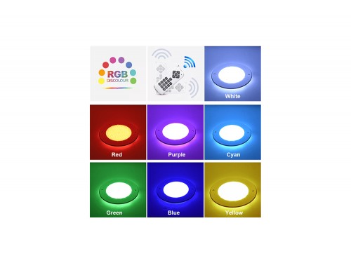 Прожектор  встраиваемый из нерж. стали (25Вт/12В) LED RGB с пультом Tadpole JKD-YC260-SP