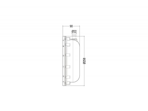 Прожектор из нерж.стали (18Вт/12В) (универсал.) LED White WAKING HJ-RC-SS270-ABSV