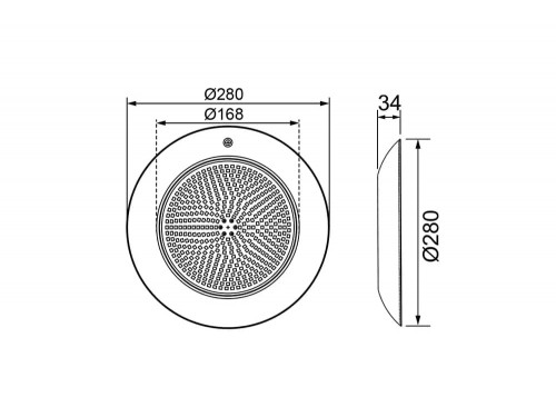 Прожектор накл.(с адаптером) из нерж.стали (35Вт/12В) LED White WAKING HJ-WM-SS280-FGV
