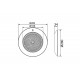 Прожектор накл.(с адаптером) из нерж.стали (35Вт/12В) LED White WAKING HJ-WM-SS280-FGV