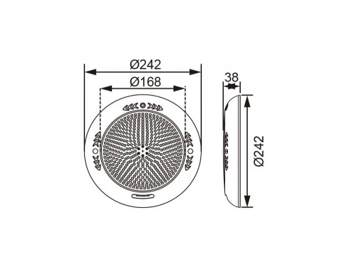 Прожектор накл.(с адаптером) рамка белая (35Вт/12В) LED White WAKING HJ-WM-PC242-FGV