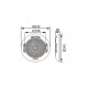 Прожектор накл.(с адаптером) рамка белая (35Вт/12В) LED White WAKING HJ-WM-PC242-FGV