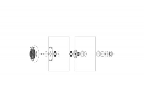Прожектор накл.(с адаптером) рамка белая (35Вт/12В) LED White WAKING HJ-WM-PC242-FGV