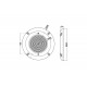 Прожектор накл.(с адаптером) рамка белая (35Вт/12В) LED White WAKING HJ-WM-PC290-FGV