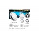 Прожектор накладной из нерж. стали рамка белая (25Вт/12В) LED Cold white Tadpole JKD-YC300-SWP