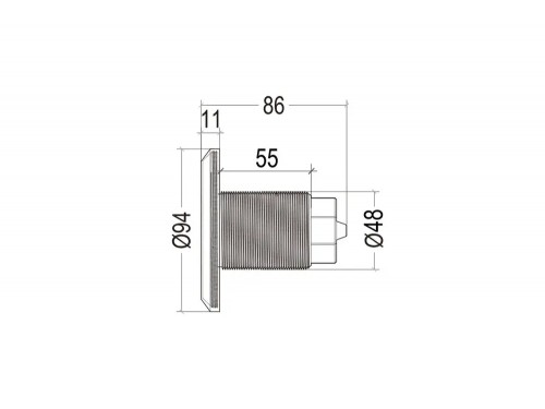 Прожектор встр. рамка белая 1 1/2 (9Вт/12В) LED RGB WAKING HJ-FG-PC94-1,5
