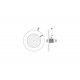Прожектор встр. рамка нерж.ст.1 1/2 (25Вт/12В) LED White WAKING HJ-FG-SS260-1,5
