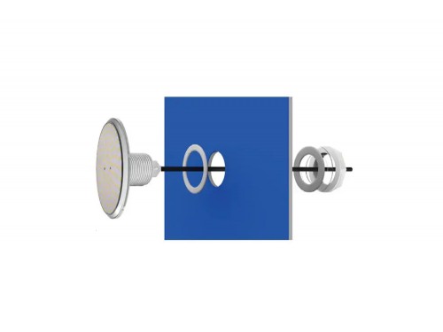 Прожектор встраиваемый 1 1/2 (18Вт/12В) LED RGB WAKING HJ-FG-PC168-1,5