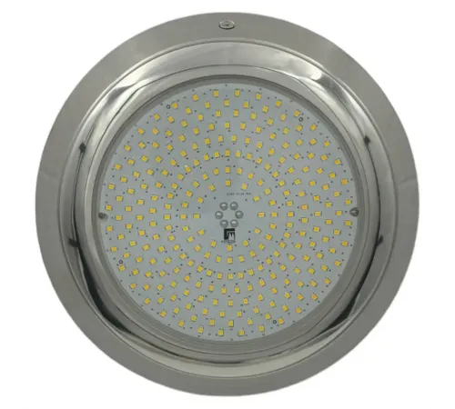 Прожектор светодиодный 50Вт Gemas SlimLED-INOX Daylight 252мм 12В оправа н/с (универсал) (052141SS)