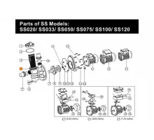 Корпус насоса SS Emaux (031105/01021064/E020304)