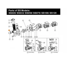 Корпус насоса SS Emaux (031105/01021064/E020304)