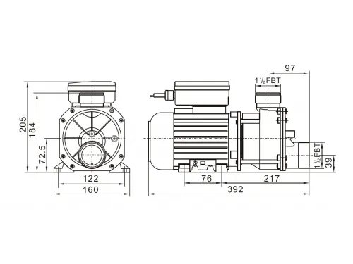 Насос (15.6 м3/ч, 1.1 кВт/ч, 220В) Mayer Schwimmbad EA450