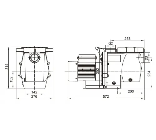 Насос (13.6 м3/ч, 0.75 кВт/ч, 220В) Mayer Schwimmbad X SGB100