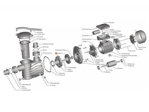 Рабочее колесо насоса HFC 452 Happy Pump