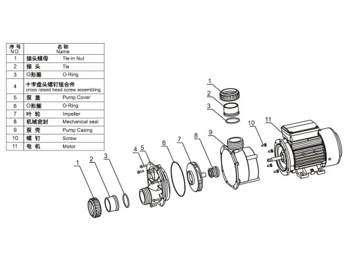 Насос (15.6 м3/ч, 1.1 кВт/ч, 220В) Mayer Schwimmbad EA450
