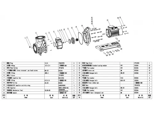 Насос (85 м3/ч, 4 кВт/ч, 380В) Mayer Schwimmbad WLP500T