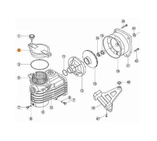 Крышка префильтра насоса ОК Kripsol ROK 020.A/RPUM0002.01R