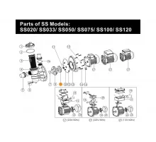 Крыльчатка насоса SS 99"13.3 Emaux (0304214) к SS100  01311019
