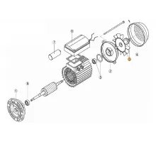 Вентилятор эл.двиг.насоса OK-33,51,71 NK-25,33 (МЕС-63)д.14мм Kripsol RBM1030.12R/RMOT0003.01R