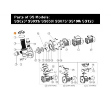 Крышка префильтра насоса SS Emaux (031101/01041025/01201031)