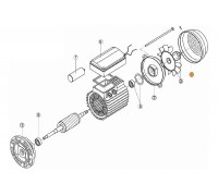 Кожух (пласт.)вент.насоса OK-33, 51, 71 NK-25, 33 (МЕС-63) Kripsol 7501.A/RBM1040.12R/RMOT0004.01R