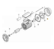 Кожух (пласт.)вент.насоса OK-33, 51, 71 NK-25, 33 (МЕС-63) Kripsol 7501.A/RBM1040.12R/RMOT0004.01R
