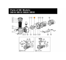 Сальник (компл.) насосов SB/UPH Emaux  04015001/04015046/113005935/E020001