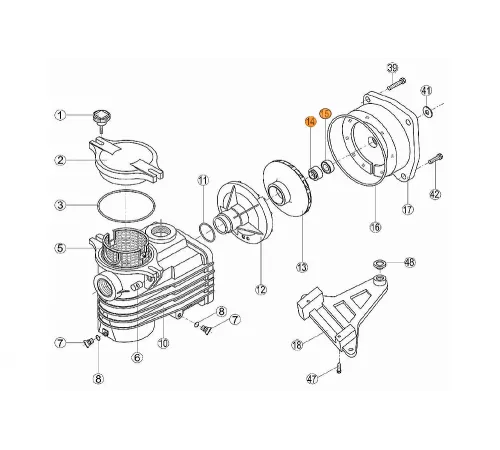 Сальник (из 2-х ч.) насоса ОК, KS Kripsol RKS 200.A/RPUM1415.01R