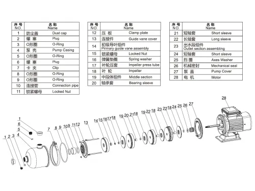 Станция насосная (0,55кВт 220B 2 м3/ч h 18м в.ст. 19л) Mayer Schwimmbad LX ACMF4-20-H19