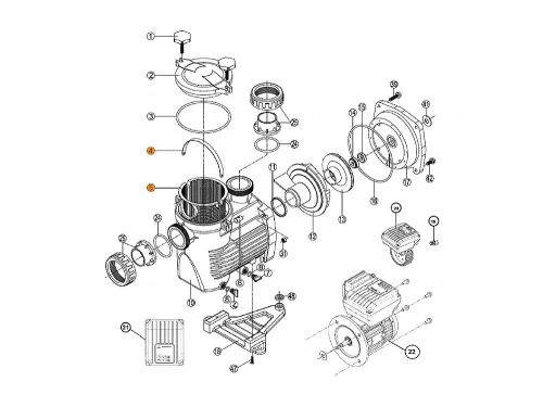 Фильтр грубой очистки насоса KS Kripsol RKS 190.A/5/RBH0003.03R/RPUM0005.03R