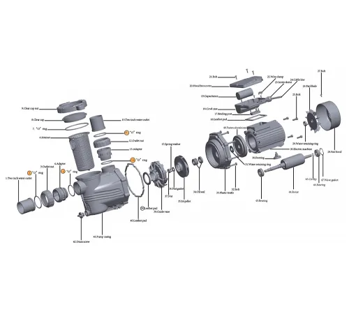 Прокладка-кольцо адаптера муфты d50 насоса HFC 02 (40х3,5) Happy Pump