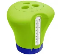 Биопоплавок дозатор Kokido K619BU (табл. 75 мм) зеленый с термометром 