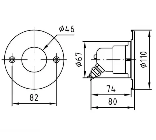 Прожектор галогенный  50Вт Hugo Lahme 12В оправа н/с (4240020)