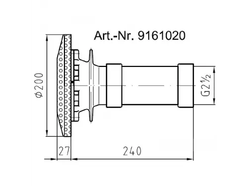 Водозабор Fitstar 9161020, ВР 2 1/2", 16 м3/ч, 200 мм