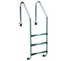 Лестница 4 ступени AML SL широкий борт 42х1,2мм AISI 304 (SL-415)