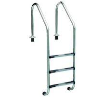 Лестница 3 ступени AML SL широкий борт 42х1,2мм AISI 304 (SL-315)