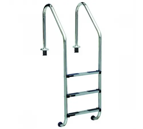 Лестница 3 ступени AML SL широкий борт 42х1,2мм AISI 304 (SL-315)