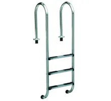 Лестница 4 ступени AML MU узкий борт 42х1,2мм AISI 304 (MU-415)