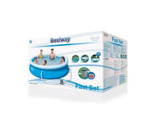Надувной круглый бассейн Bestway 57270/57109 (305х76) с картриджным фильтром