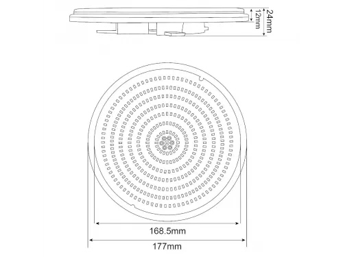 Лампа светодиодная 24Вт AML 12В для прожекторов Cool White (HX-RF178-SMD2358-333W)