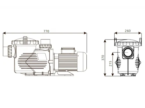 Насос (42 м3/ч, 2.8 кВт/ч, 380В) Emaux EPH400 88020818 (Opus) 88020818