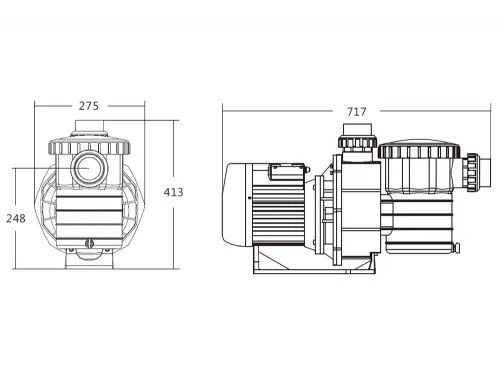 Насос (25 м3/ч, 1.8 кВт/ч, 220В) Emaux SB20 (Opus) 88021308