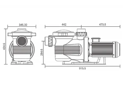 Насос (75 м3/ч, 4 кВт/ч, 380В) Emaux UPH 550 (Opus) 9024402