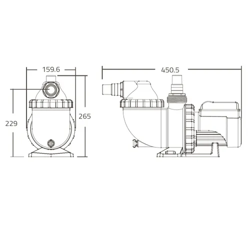 Насос (6 м3/ч, 0.2 кВт/ч, 220В) Emaux AMU016TP (Opus) 88028320