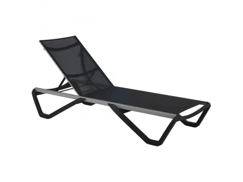 Лежак (шезлонг) Aquaviva Wave черный